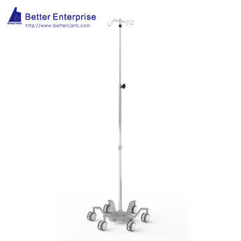 3-Section Heavy Duty Infusion Pump Stand (25.4” Base)